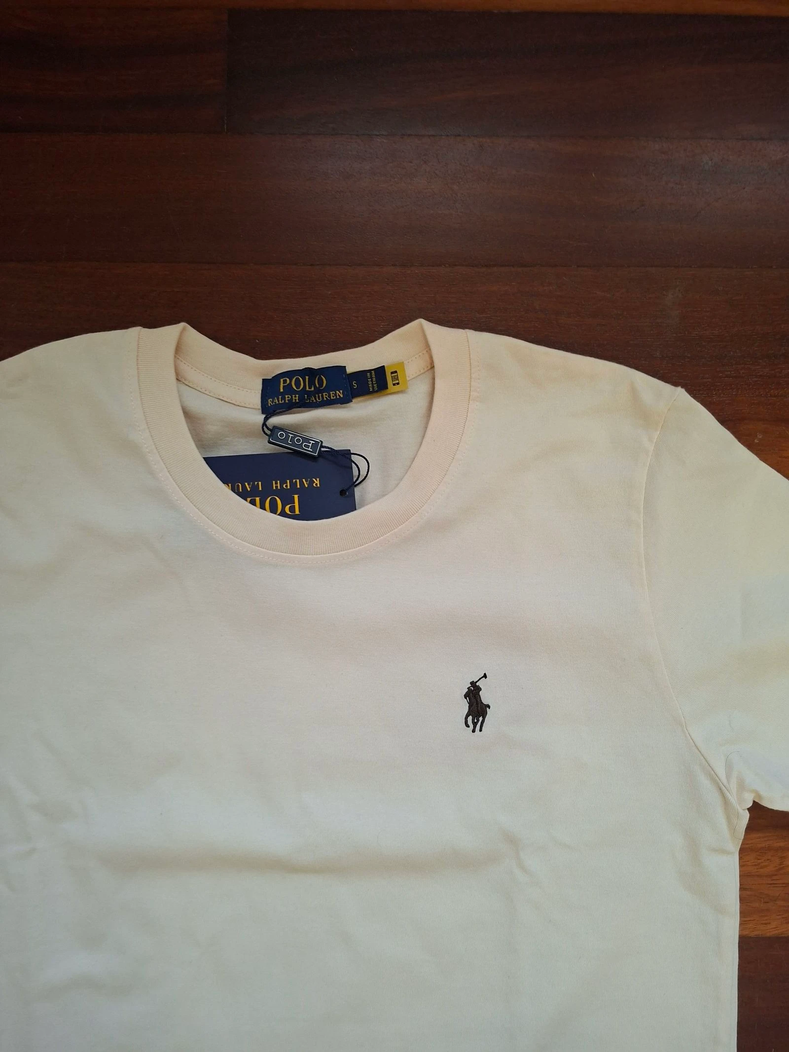 Ralph Lauren camiseta de manga corta color crema talla S – photo 2